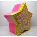 Unique Star Shaped Gift Box / Small Cardboard Box with Lid